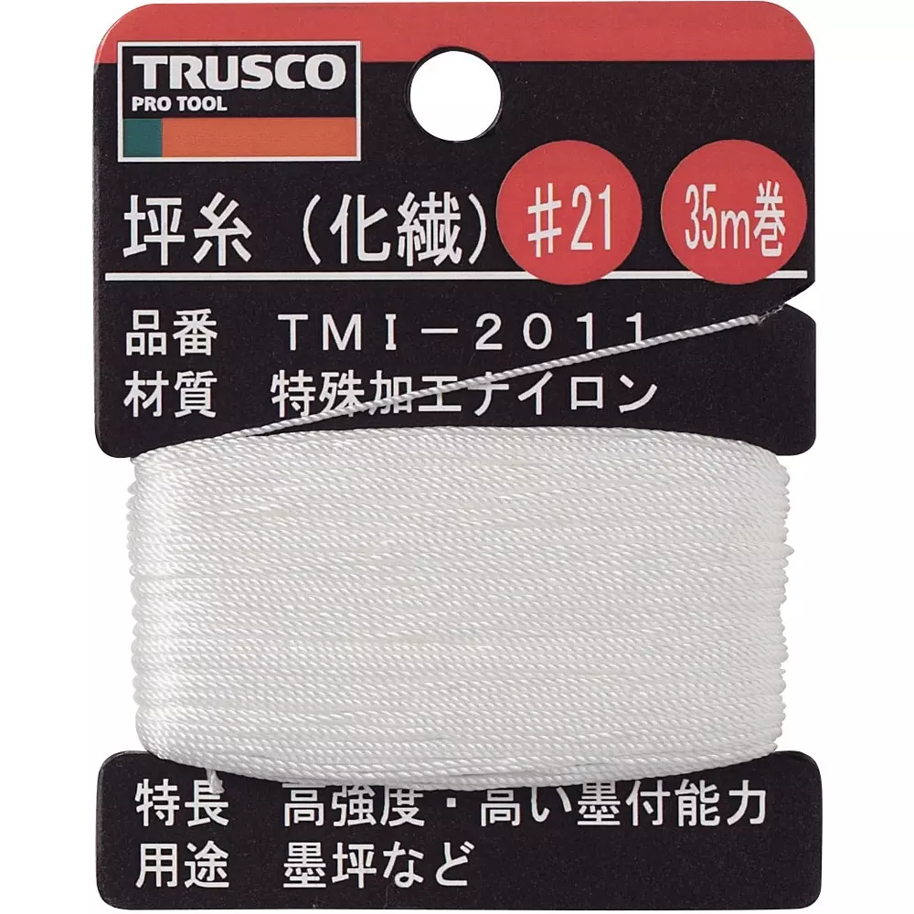 Trusco Chemical Fiber Nylon Material/Finish 35 m Length 0.8(#21) mm Wire Diameter Φ, TMI-2011