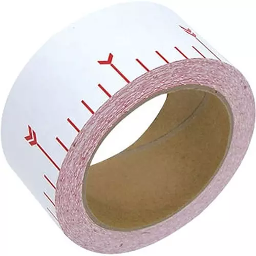 Shinwa Rules Synthetic Paper Sticking Rod Tape 50 mm Width x 25 m Length, 78193