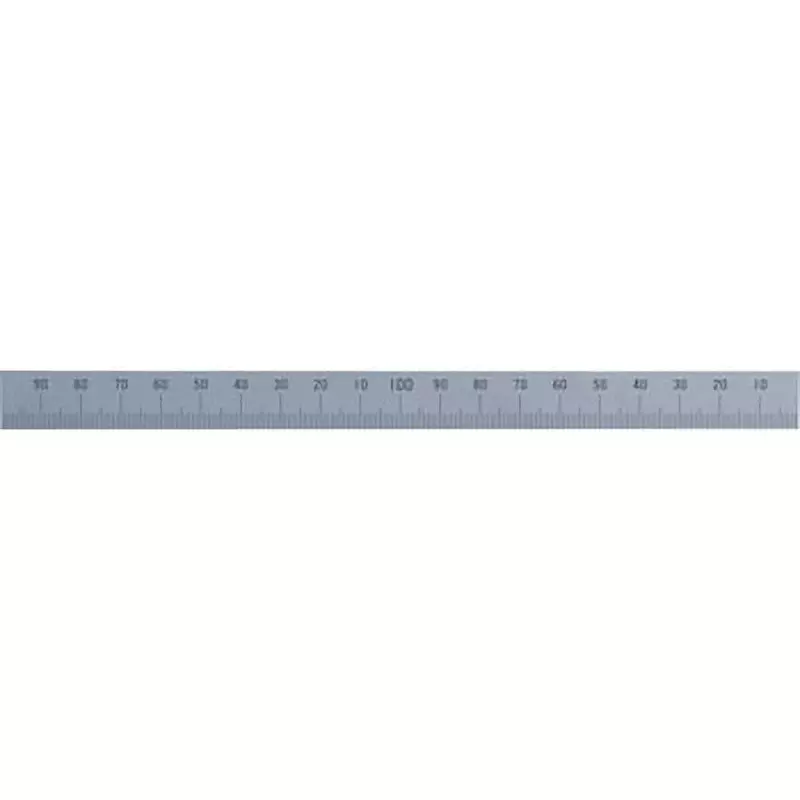 Shinwa Rules Machine Ruler Stainless Steel Base Point: Right, Position: Bottom 15x200x0.5 mm, 14156