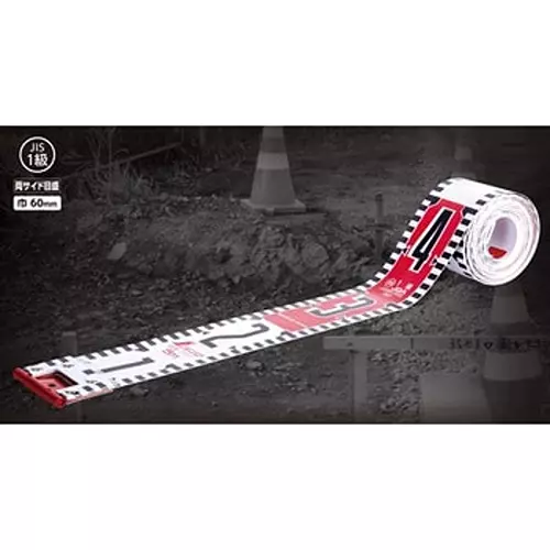 Shinwa Rules Fiberglass Leveling Rod Tape 10 m Total Length, 65770758