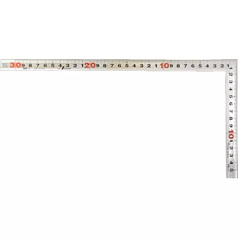 Shinwa Rules Silver Carpenter Square, Same Size On Both Sides, Jis 15 mm Width, 10294