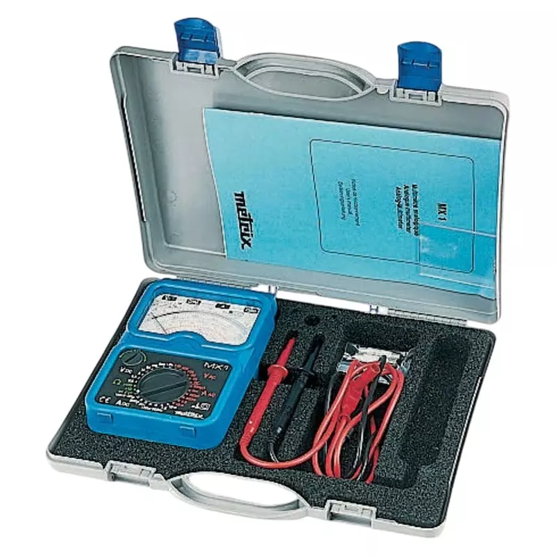 Metrix MX 1 Handheld Analogue Multimeter, 10A ac Max - UKAS Calibrated, MX0001-M