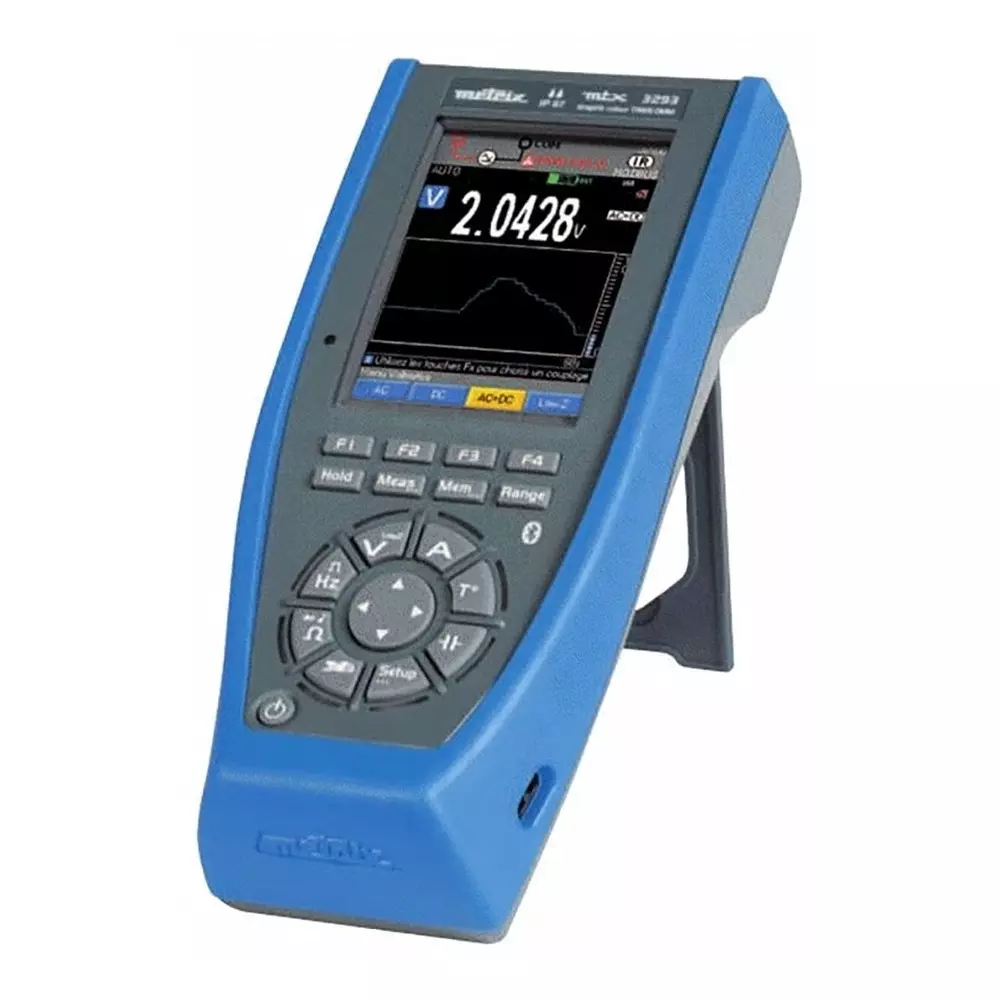 Metrix MTX 3293B Handheld Digital Multimeter, True RMS, 100A ac Max, 100A dc Max, 1000V ac Max, MTX3293B