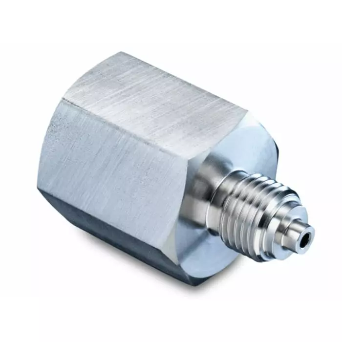 Bourdon Connector, G 1/4 Female, For Use With Pressure Gauges, ARIN LAITON M10X100 G1/4F