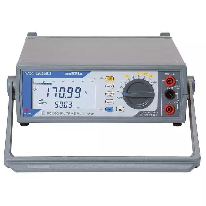 Metrix MX 5060 Bench Digital Multimeter, True RMS, 10A ac Max, 10A dc Max, 1000V ac Max - RS Calibrated, MX5060