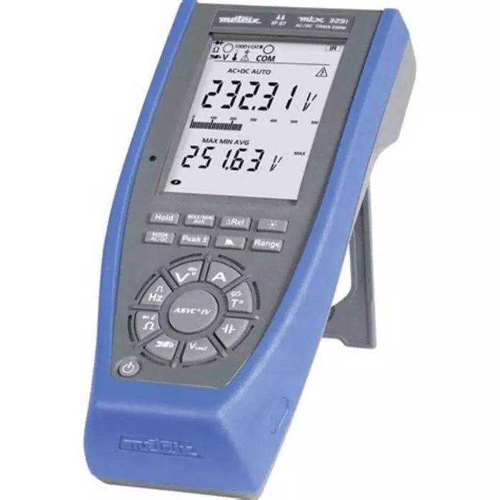 Metrix 3291 Handheld Digital Multimeter, True RMS, 20A ac Max, 20A dc Max, 1000V ac Max - UKAS Calibrated, MTX3291