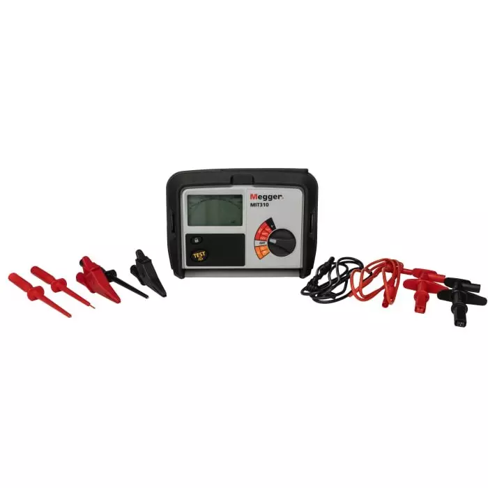 Megger MIT310 Insulation Continuity Tester, 250V Min, 1000V dc Max, 999 mΩ Max, CAT III 600V, MIT310-EN