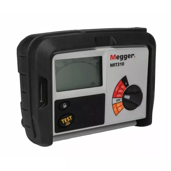 Megger MIT310 Insulation Continuity Tester, 250V Min, 1000V dc Max, 999 mΩ Max, CAT III 600V, MIT310-EN