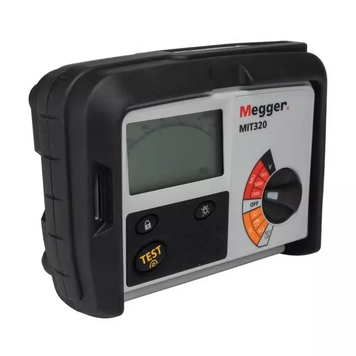 Megger MIT320 Insulation Continuity Tester, 250V Min, 1000V dc Max, 999 mΩ Max, CAT III 600V - RS Calibration, MIT320-EN