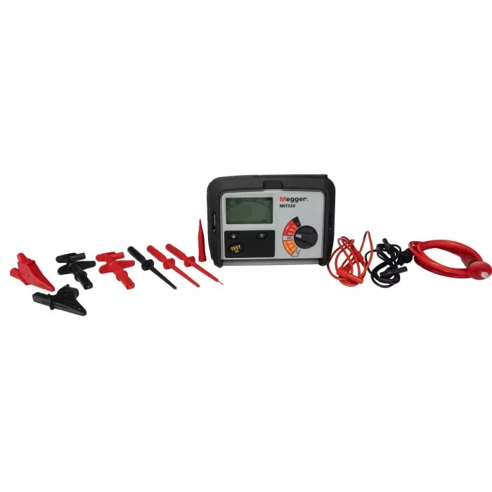 Megger MIT320 Insulation Continuity Tester, 250V Min, 1000V dc Max, 999 mΩ Max, CAT III 600V - RS Calibration, MIT320-EN