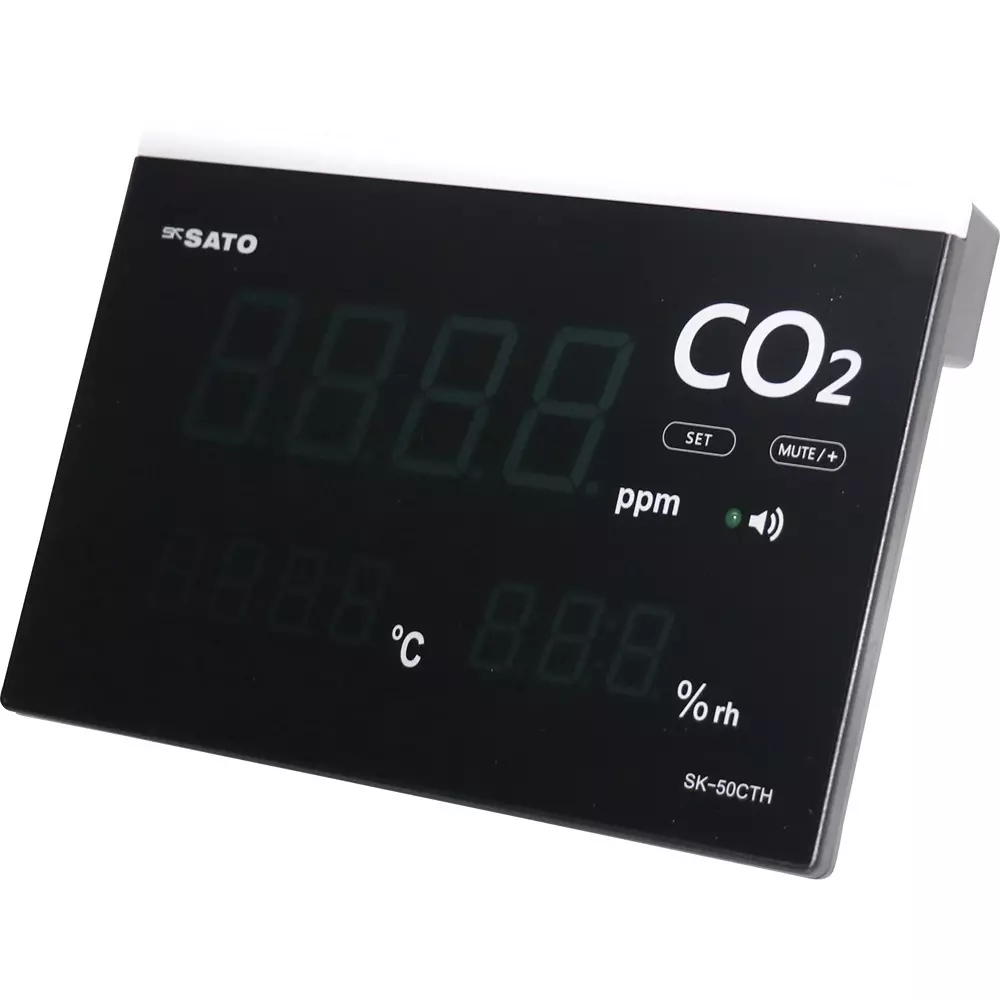 Sato Keiryoki Co2 Monitor CO <sub>2</sub> concentration: 200-5000 PPM / Temperature: 0.0-50.0 ℃ / Humidity:, SK-50CTH