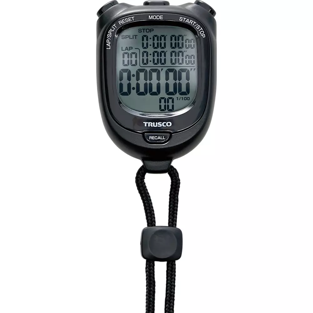 Trusco Stopwatch 9 hours 59 minutes 59 seconds Maximum Time 1/100 (second) Minimum Time, TSW-121