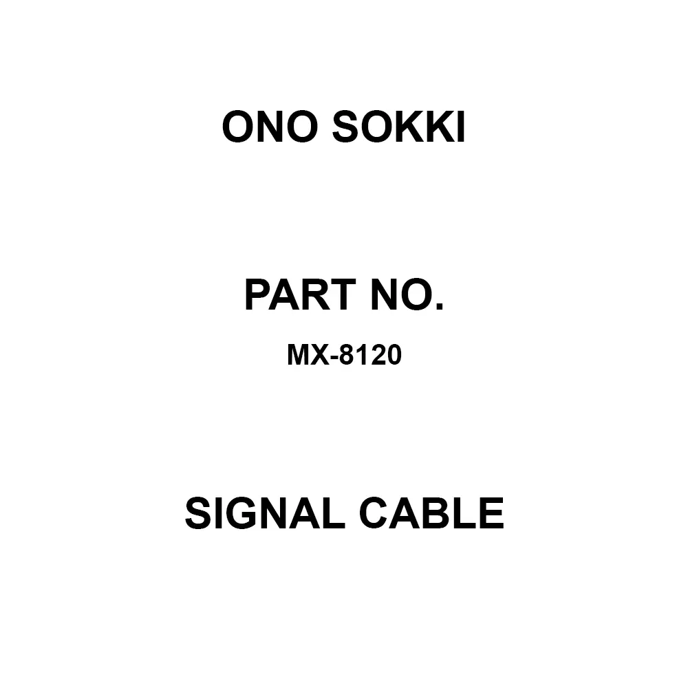 Ono Sokki Signal Cable R04-PB6 F ←→ R03-PB6 M Signal Cable cable Type, MX-8120