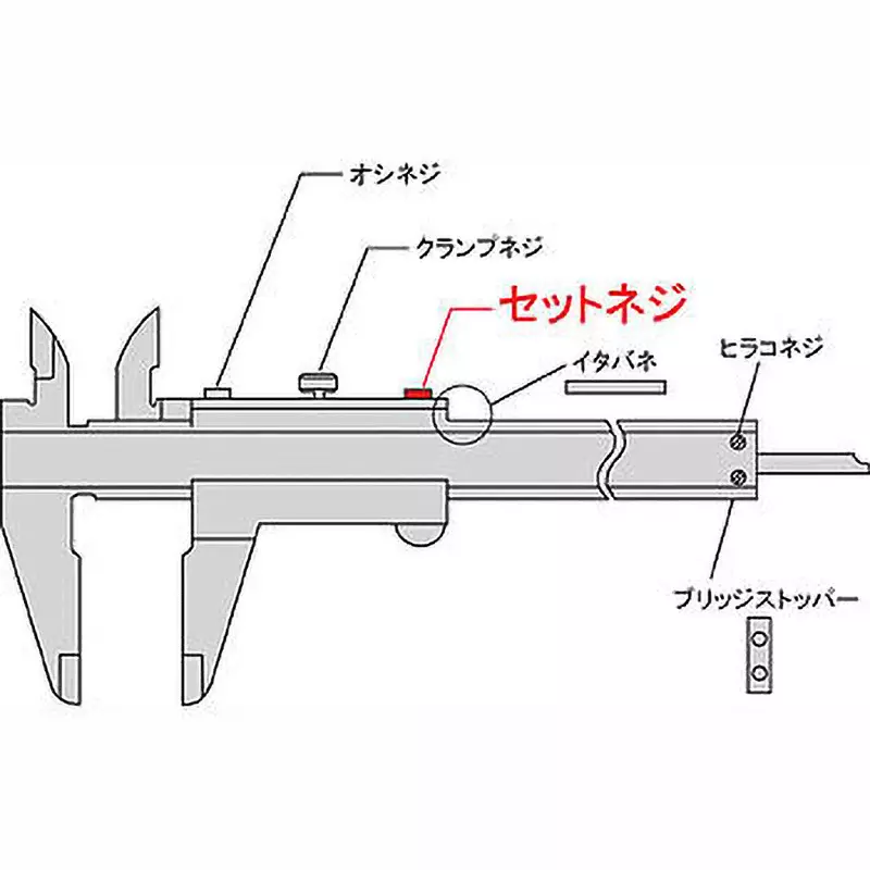 Mitutoyo Vernier Caliper Parts Set Screw Parts for pipe caliper NT16-15 (536-161), 101562