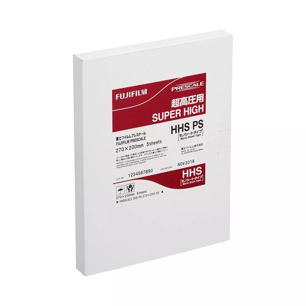 Fujifilm Prescale HHS Pressure Measurement Film 270x200 mm Size 130 to 300 Mpa Super High Pressure Range