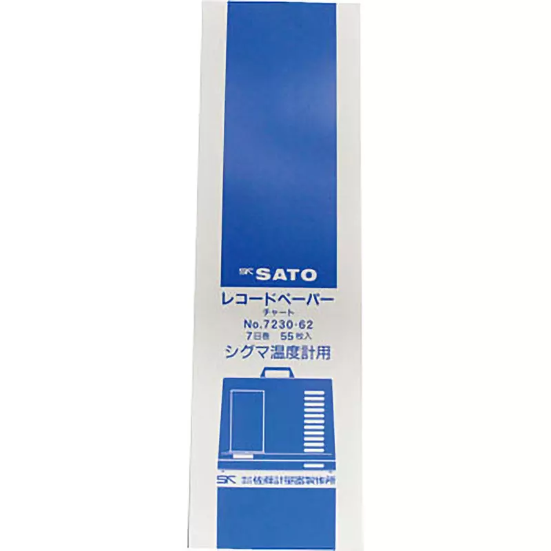 Sato Keiryoki Chart Paper Temperature: -15 to 40°C Humidity: No condensation Operating Temperature / Humidity, 7230-62 (Pack of 55)