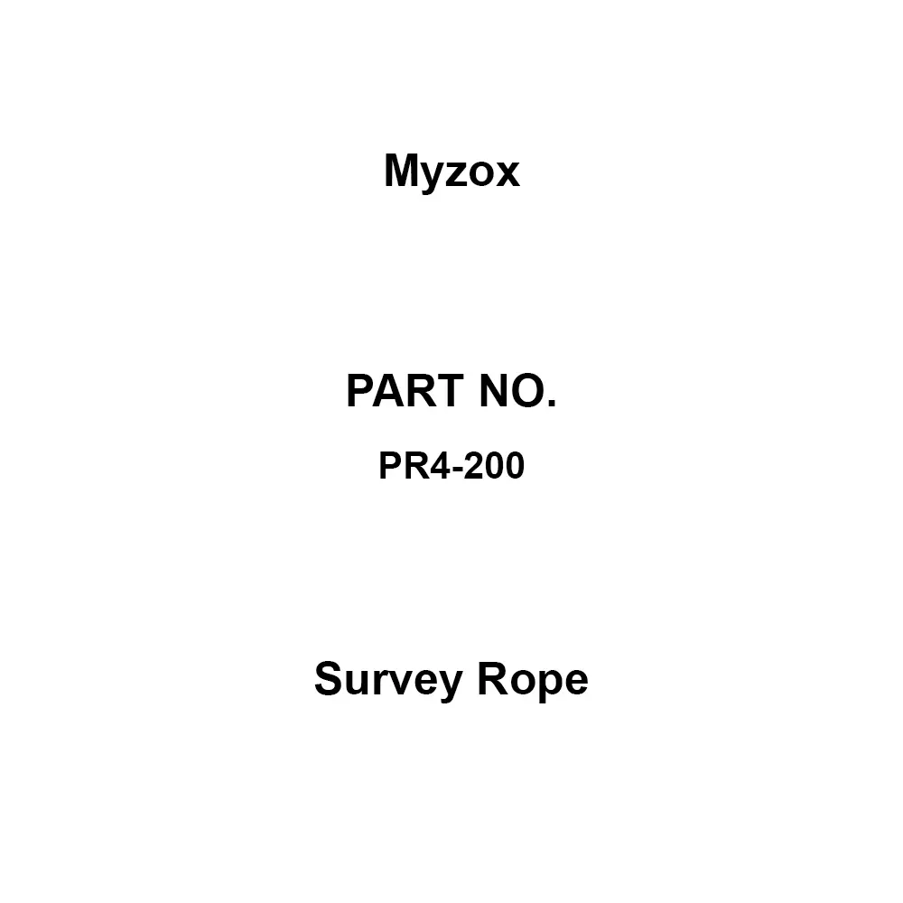 Myzox Survey Rope 200 m Length 1 m Scale 4 Φmm Rope Diameter, PR4-200
