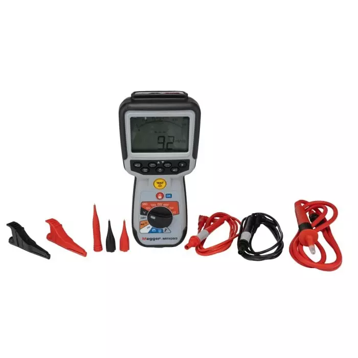 Megger MIT420 2 Insulation Tester, 10V Min, 1000V Max, 200 GΩ Max, CAT IV, 1004-739
