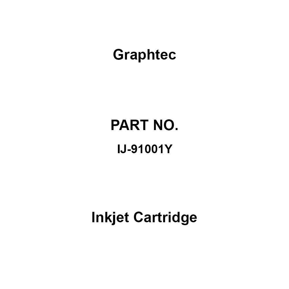 Graphtec Inkjet Cartridge Genuine product Type For JW331 / JW330 / / JW501 / JW500 Compatible Models, IJ-91001Y