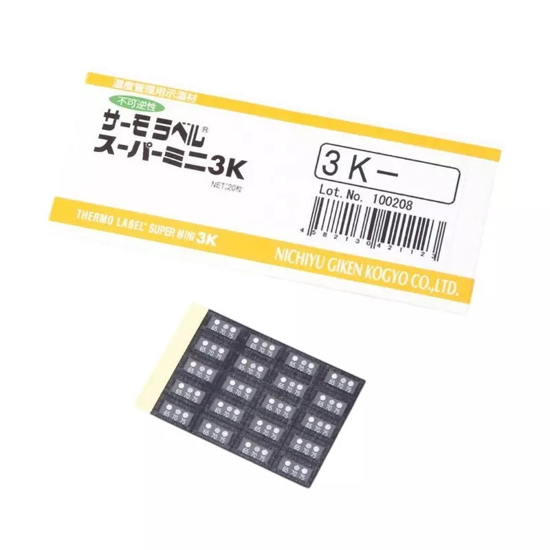 Nisshinbo Giken Kogyo Thermo Label 40, 45, 50℃ Discoloration temperature, 3K-40