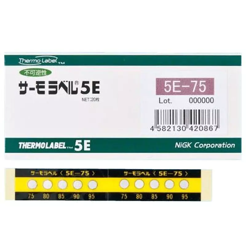 Nisshinbo Giken Kogyo Thermo Label 210-220-230-240-250℃ Discoloration temperature, 5E-210