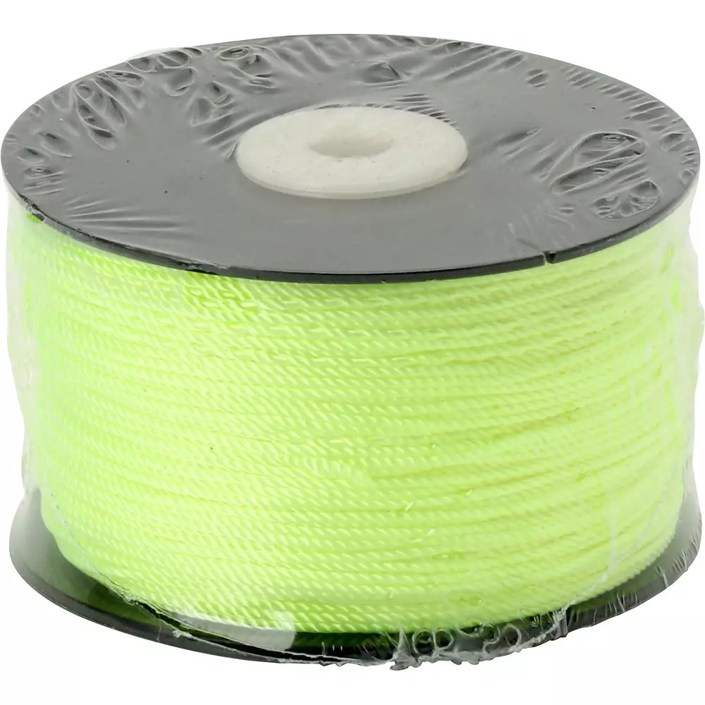 MonotaRO Fluorescent Line String Reel For Leveling 0.5 mm Nylon thread Yellow 130 m Length, 49362346