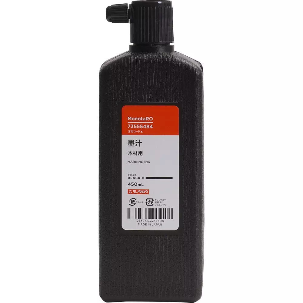MonotaRO Ink For Wood 450 ml Black 65x200 mm, 73555484