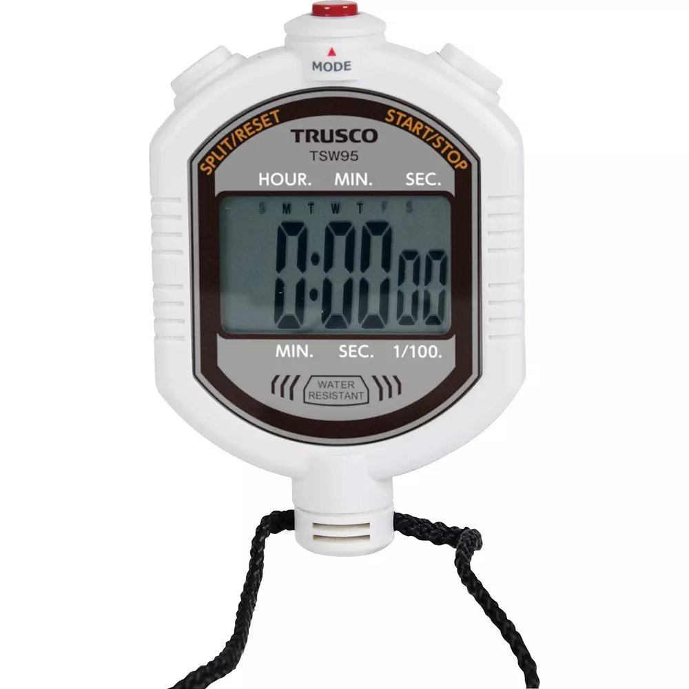 Trusco Stopwatch Button alkaline battery (LR44) x 1 (sold separately) Power Supply Simple timekeeping Function, TSW95
