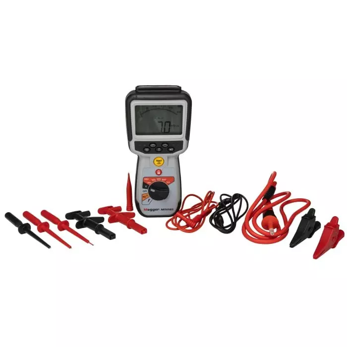 Megger MIT410 2 Insulation Tester, 10V Min, 1000V Max, 200 GΩ Max, CAT IV - UKAS Calibration, 1004-735
