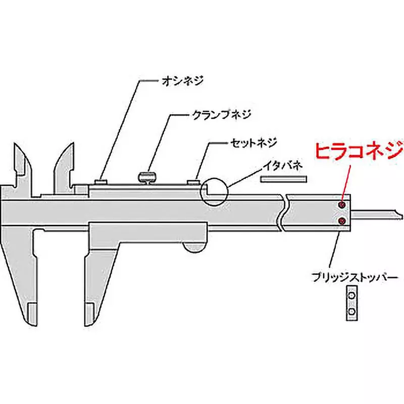 Mitutoyo Vernier Caliper Parts Flat Head Screw for Calipers for pipes NT16-15 (536-161), 101502
