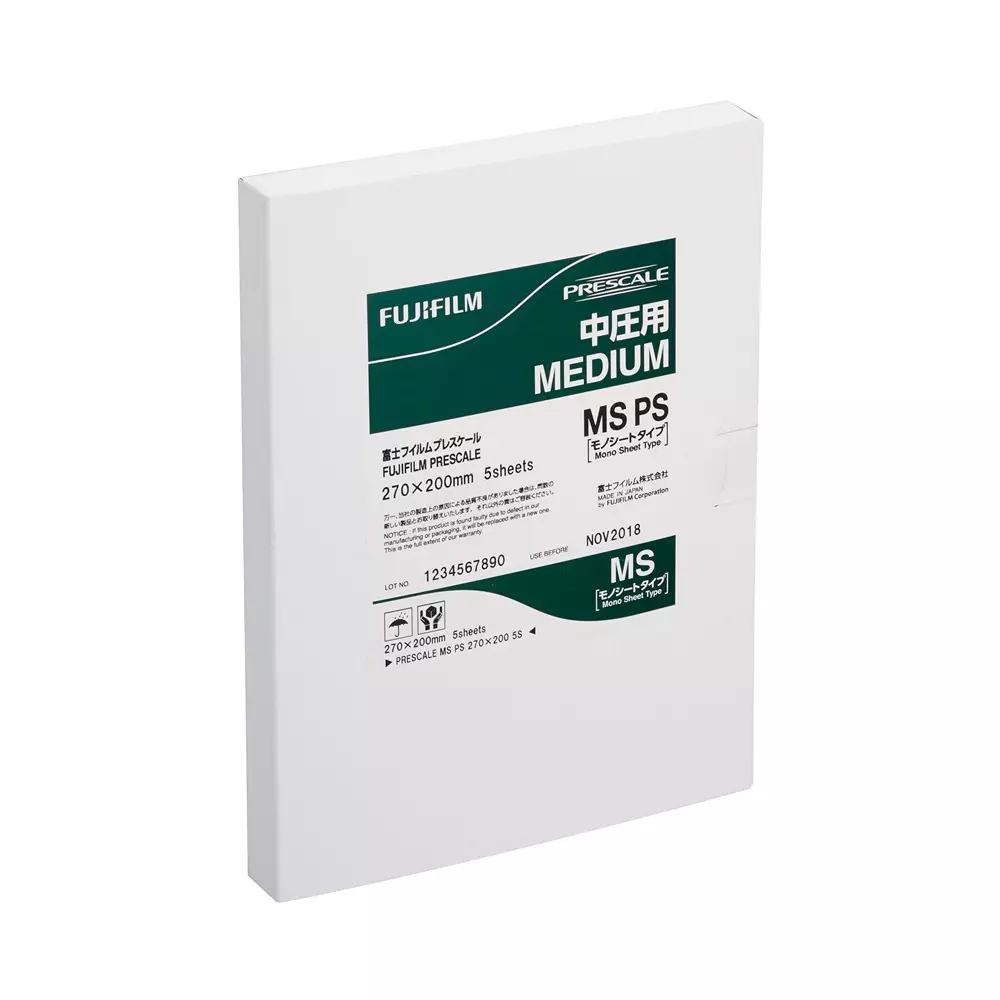 Fujifilm Prescale MS Pressure Measurement Film 270x200 mm Size 10 to 50 Mpa Medium (Mono-Sheet) Pressure Range