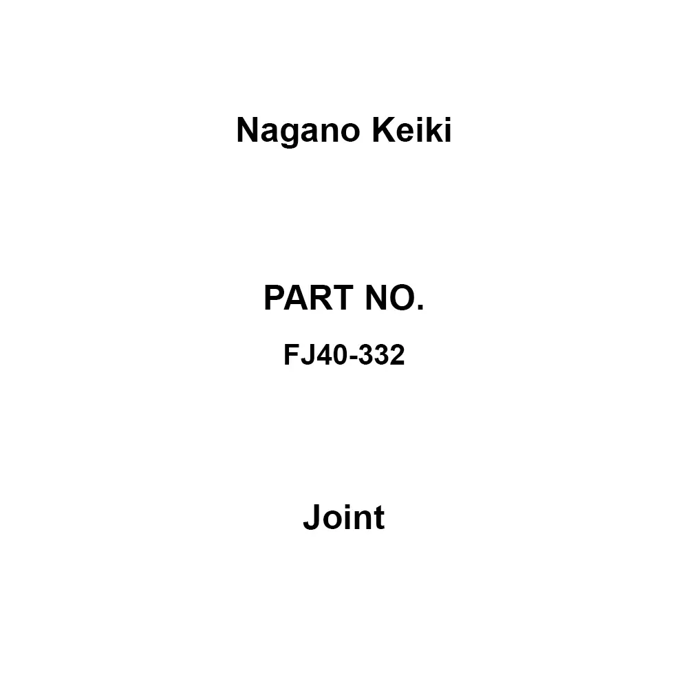 Nagano Keiki Joint (Female thread) G3/8 x (JIS flange (RF)) JIS10K 10A Connection Size, FJ40-332