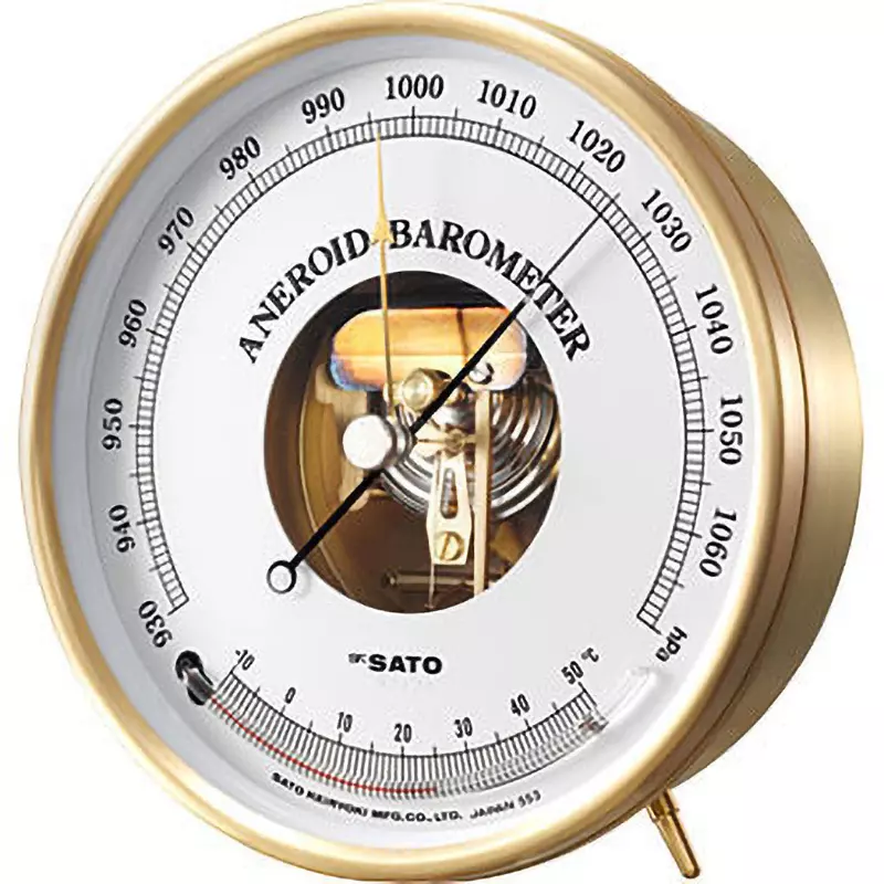 Sato Keiryoki Aneroid Barometer 930 to 1070 Measuring Range, 7610-20