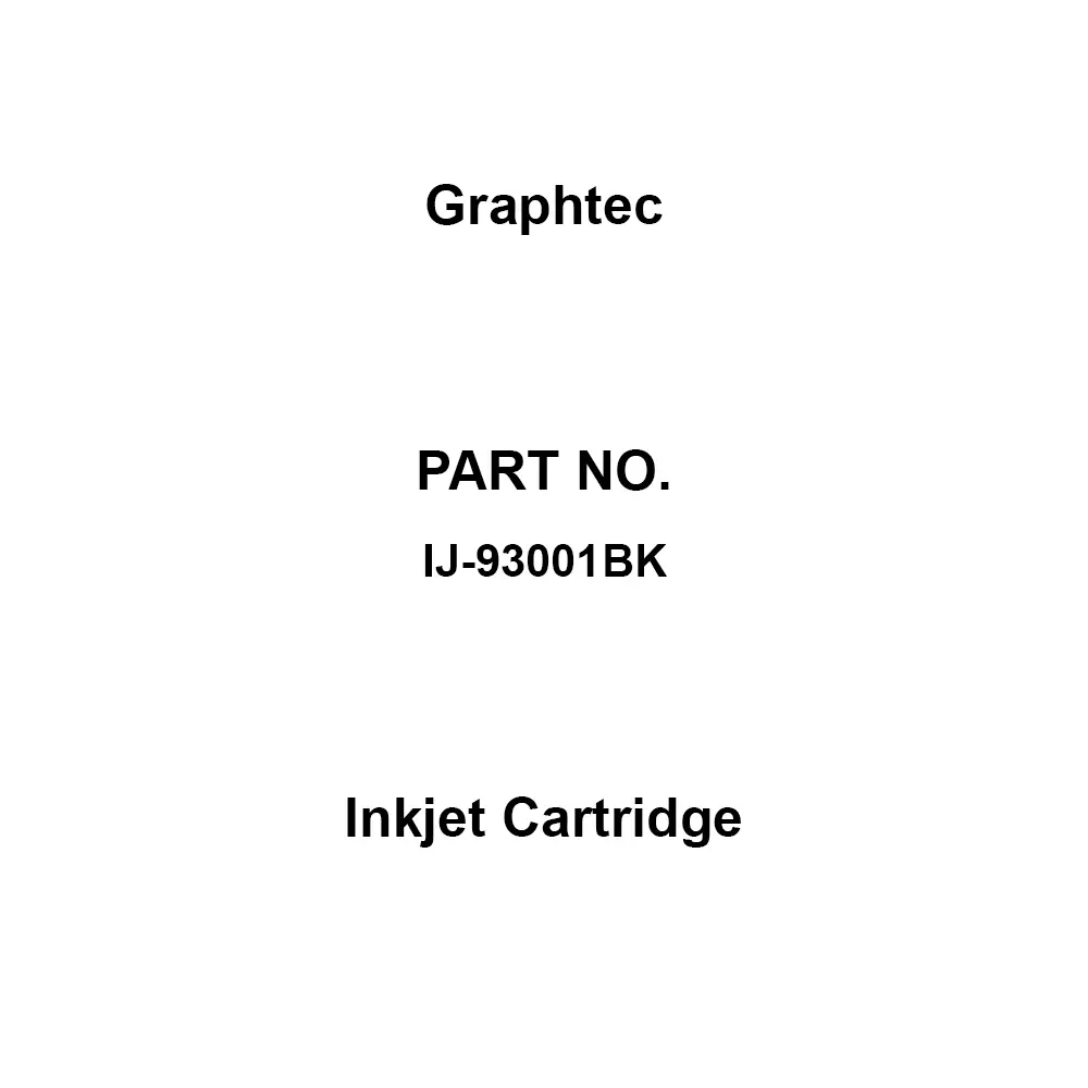 Graphtec Inkjet Cartridge 130.0 mL Capacity, IJ-93001BK