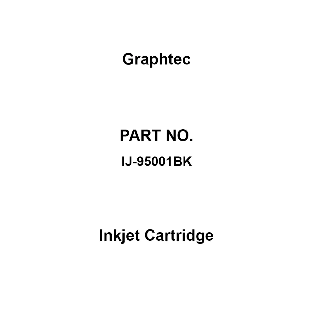 Graphtec Inkjet Cartridge 300.0 mL Capacity, IJ-95001BK