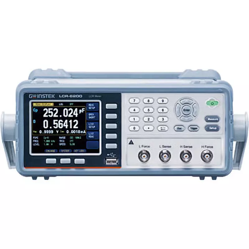 Gw Instek Lcr Meter 2-1438-12 Part No 3.5 inch color LCD Display RS-232 C, Handler, USB host (for memory), LCR-6002