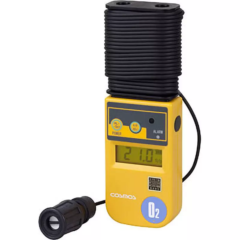 Cosmos Oxygen Concentration Meter 0 to 25 Vol% Measurement Range, XO-326ⅡsC-10m cable