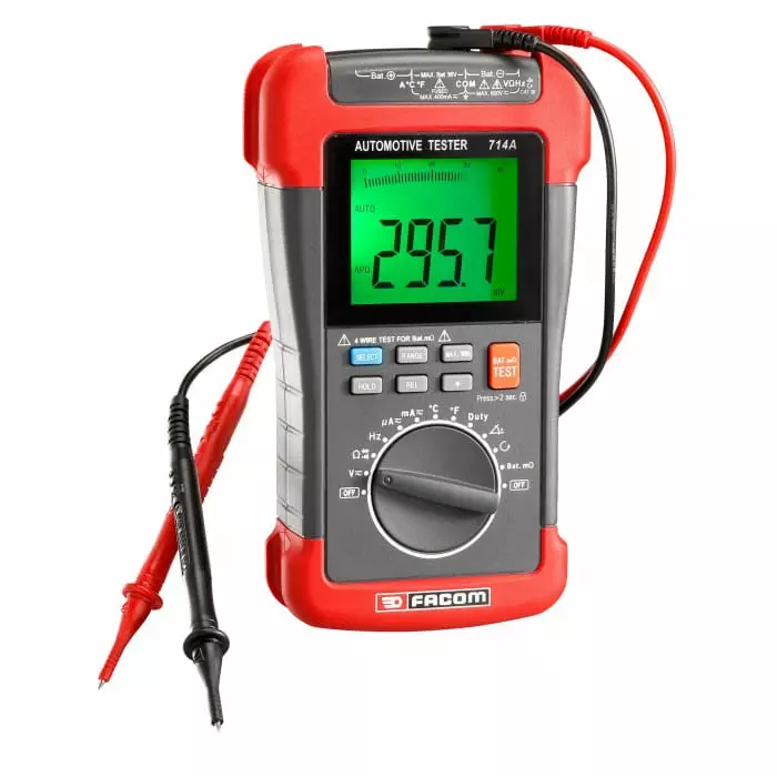 Facom Handheld Multimeter, 400mA ac Max, 400mA dc Max, 600V ac Max, 714APF