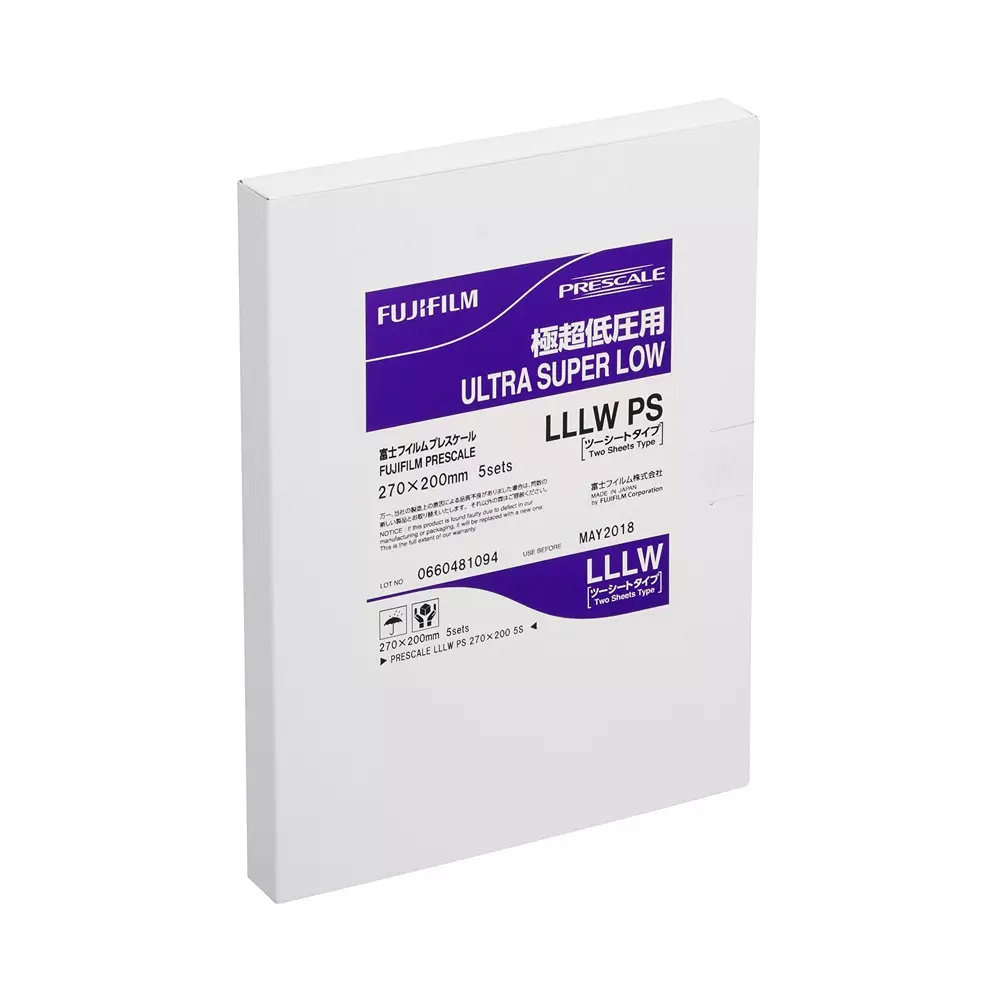 Fujifilm Prescale LLLW Pressure Measurement Film 270x200 mm Size 0.2 to 0.5 Mpa Ultra Super Low Pressure Range