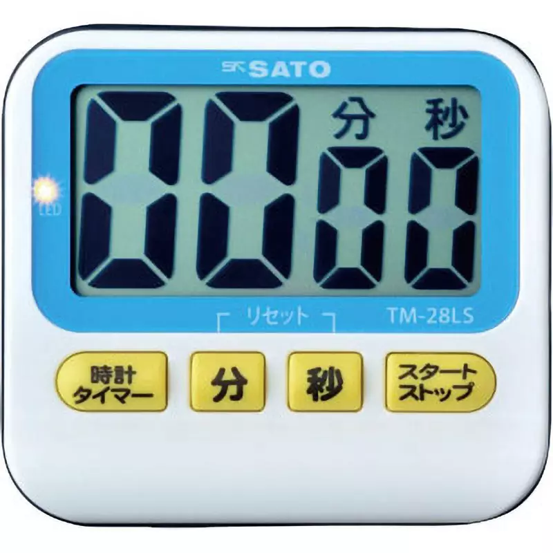 Sato Keiryoki Alarm AAA battery (R03) x 1 Power Supply 24-hour system, Count Up Function About 1 year Battery, 1711-02