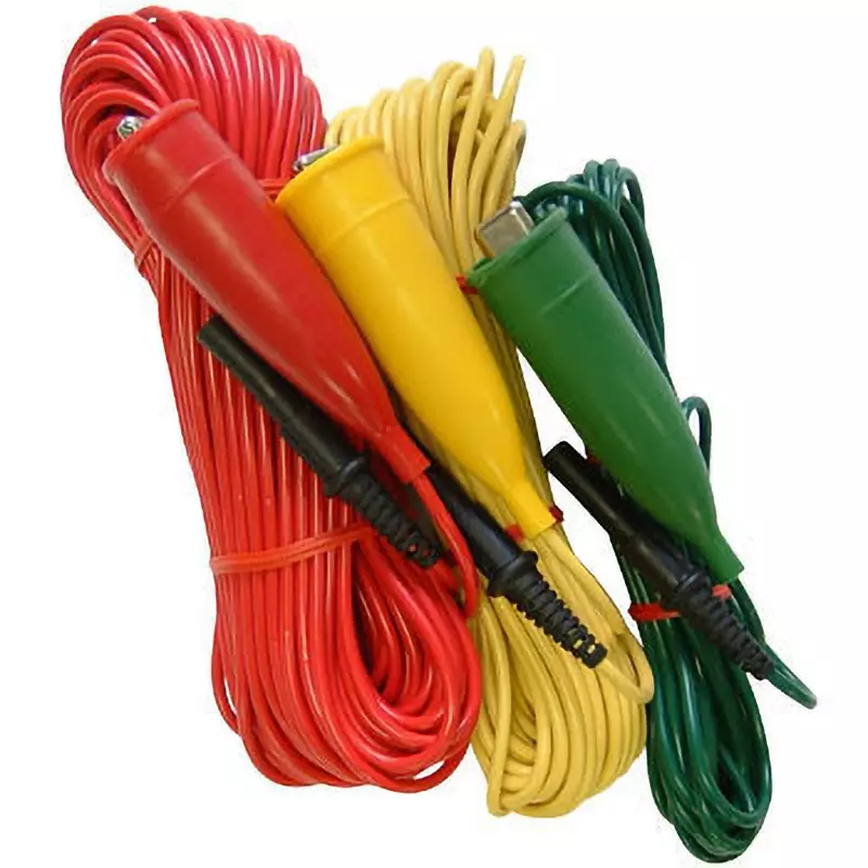 Kyoritsu Measuring Cord 4102 A, 4102 A-H, 4105 A, 4105 A-H, 6017, 6017 F, 6018, 6018 F Compatible Models, MODEL7095A Set of 3)