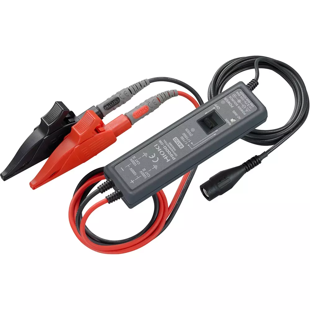 Hikoki Differential Probe Optional AC adapter Z1008 or commercially available USB cable (DC5 V/MicroB) Power, P9000-02
