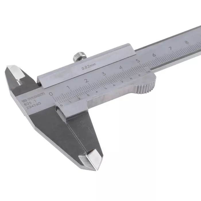 Facom 150mm, 6in Vernier Caliper 0.02 mm Resolution, Imperial, Metric With UKAS Calibration, 805.1
