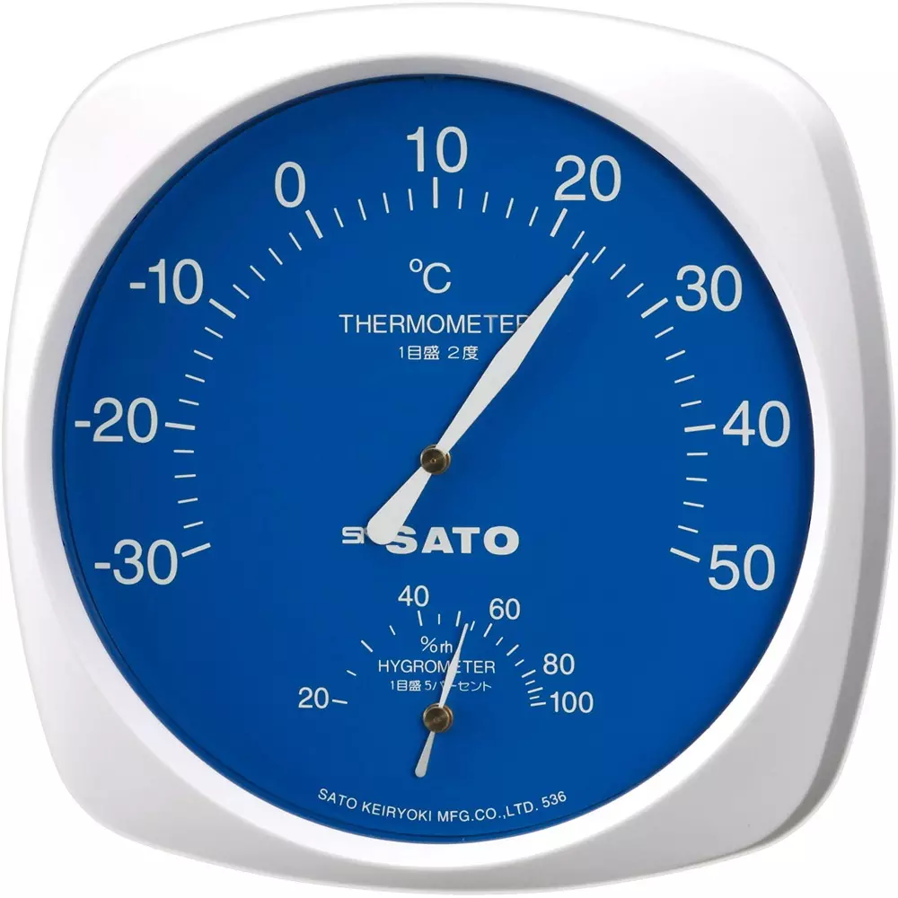 Sato Keiryoki Thermo-Hygrometer -30 to 50 ℃ Temperature Measurement Range, 1011-00