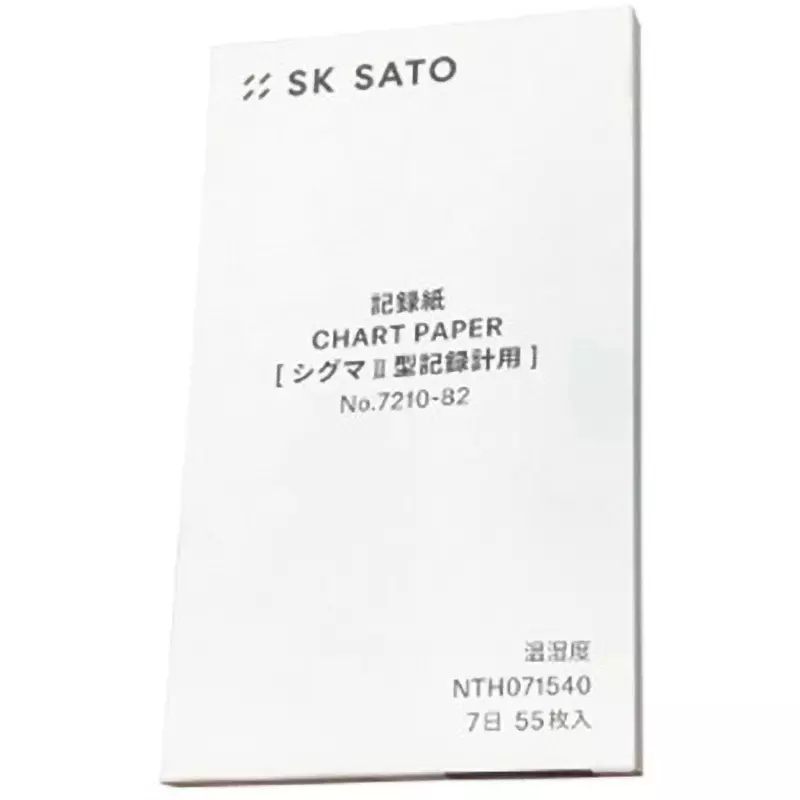 Sato Keiryoki Recording Paper Compatible recorders: No.7210-00 Sigma II type temperature and humidity, 7210-82