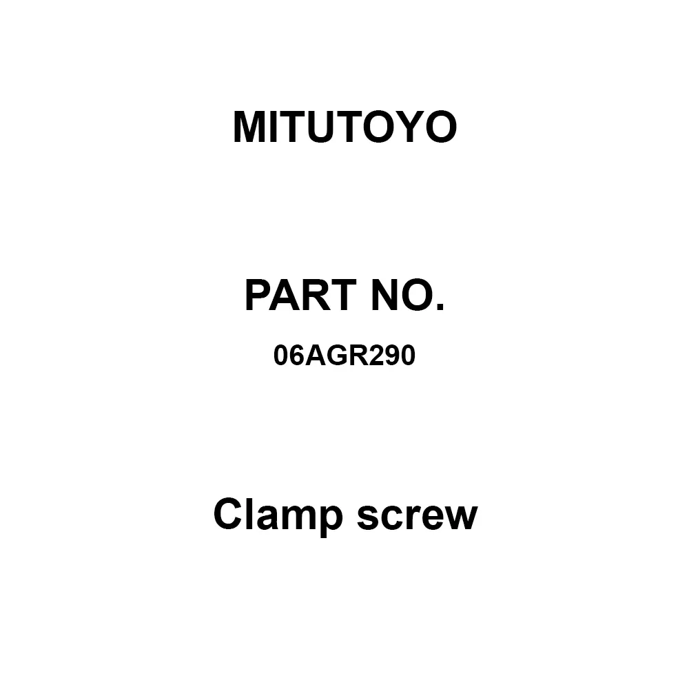 Mitutoyo Clamp Screw for H4-20, 06AGR290
