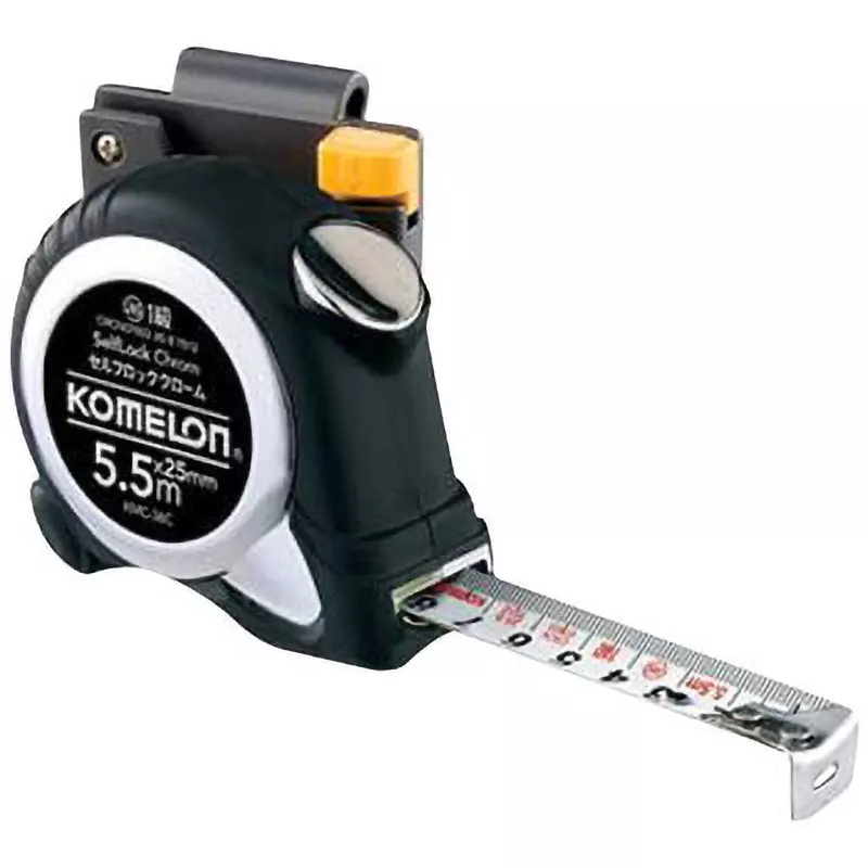 KOMELON Chrome Belt Holder With belt holder Specifications With lock Type Meter Scale Type, KMC-36CL-5.5/25