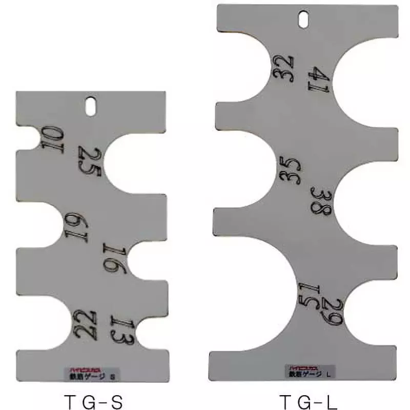 Hibiscus Measuring Tool 120 x60 Dimension (Reinforcing bar) 10/13/16/19/22/25 Suitable Diameter (Φmm), TG-S