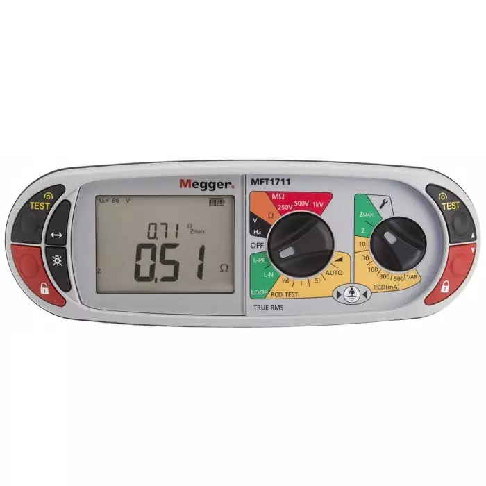 Megger MFT1711 Multifunction Tester, 250V, Earth Resistance Measurement With Wireless RS Calibration, 1008-121