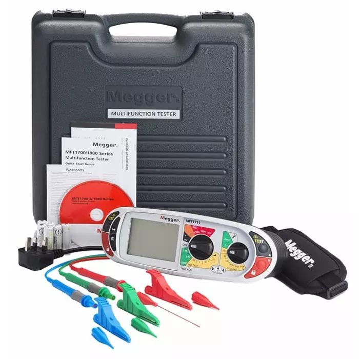 Megger MFT1711 Multifunction Tester, 250V, Earth Resistance Measurement With Wireless RS Calibration, 1008-121